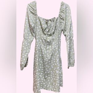 SHEIN MINT/White Floral Mini Dress Size 8/10